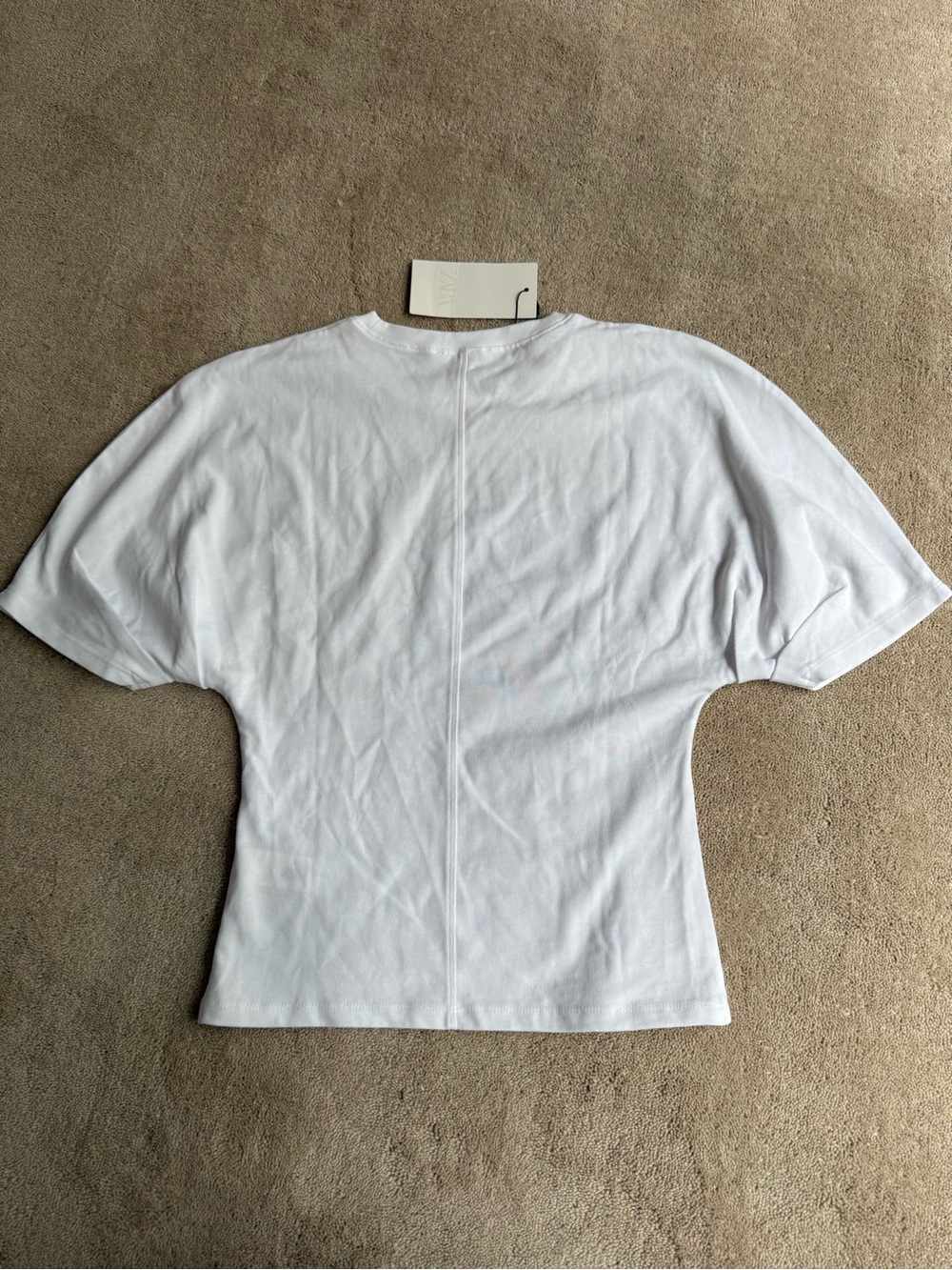Zara White Short Sleeve Tee - Picture 4 of 5